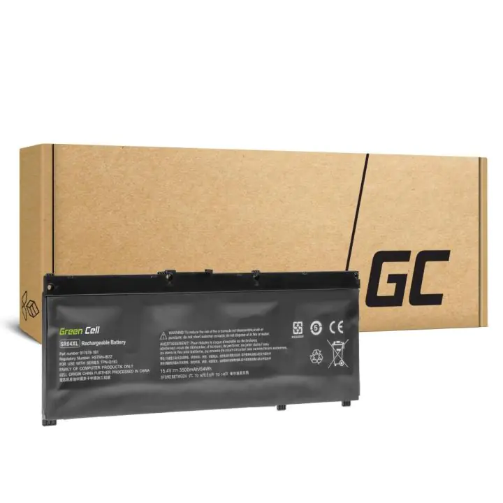 Батерия за лаптоп HP Omen 15-ce000ng, Pavilion 15-CE015DX SR04XL LiPo 15,4V 3500mAh GREEN CELL, (35939301)