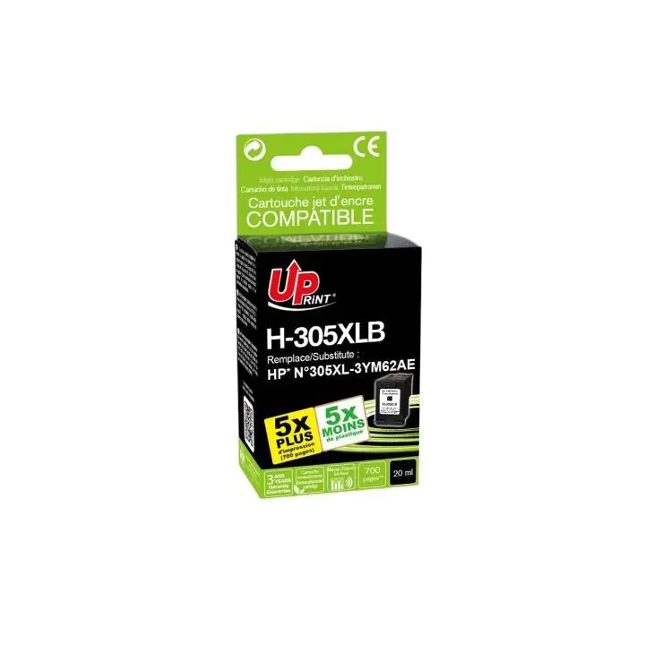 Мастилница UPRINT, HP 305XL, 3YM62AE, Черен, (35938457)