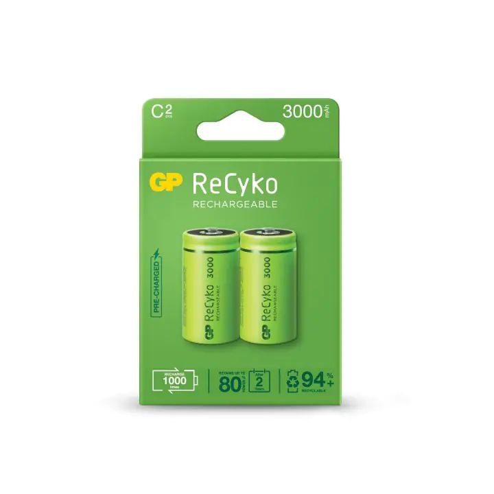 Акумулаторна Батерия ReCyko, Size C, LR14, 3000mAh, 1.2V, (35934810)