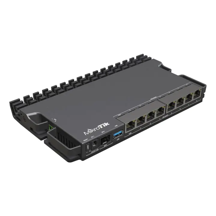 Рутер MikroTik RB5009UPr+S+IN, CPU 1.4GHz, 1GB, 7x10/100/1000, 1xSFP, USB 3.0, (35936900)
