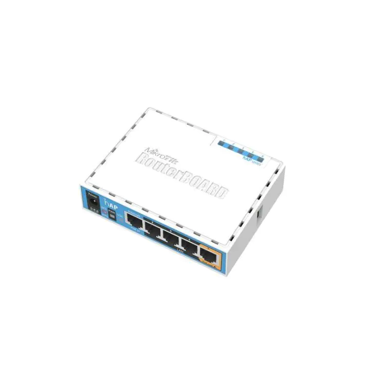 Безжичен Access point MiKrotik HAP RB951UI-2ND, 5 x 10/100 Mbps, PoE, Бял, (35933353)