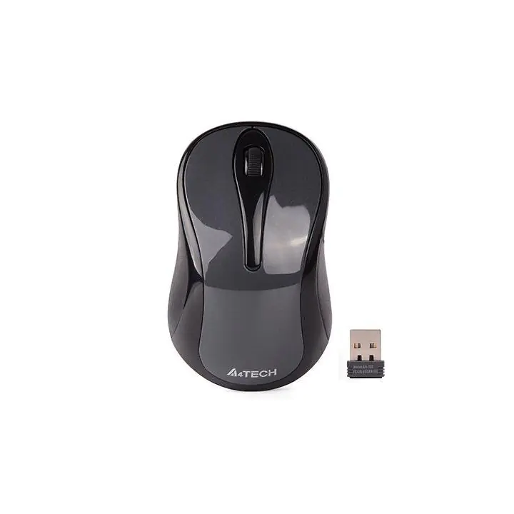 Безжична мишка A4Tech G3-280NS, 2.4G Hz, USB, Безшумна, Сив, (35935245)