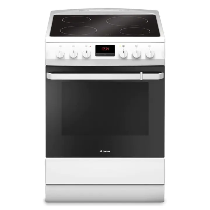 Готварска печка Hansa FCCW69209 със стъклокерамичен плот, (13786)