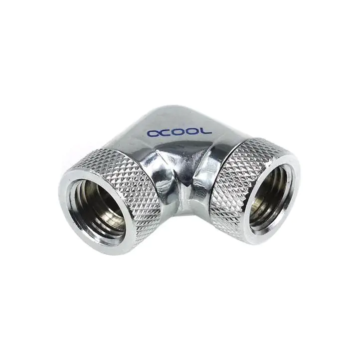 Адаптер Alphacool HF, L-конектор 90°, G1/4 - G1/4, Вътрешна резба, Сребрист, (35936738)