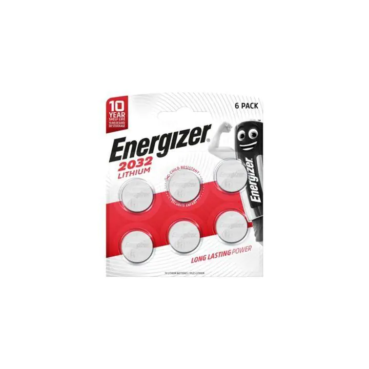 Бутонна батерия литиева ENERGIZER CR2032. 3V, 6pk блистер, (35937585)