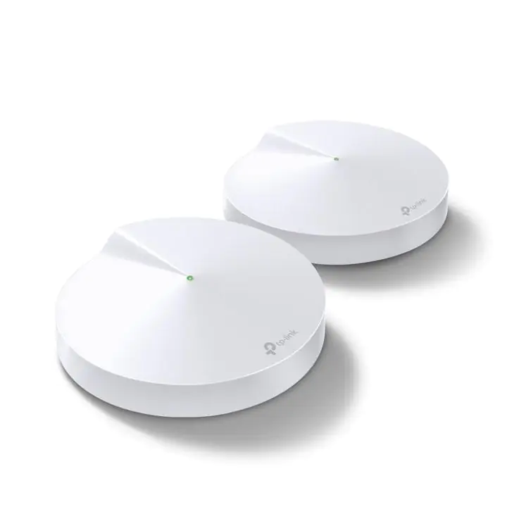 Безжичен рутер TP-Link Deco M5, AC1300, 2.4/5 GHz, 400 - 867 Mbps, Gigabit, (2-pack), (35935919)