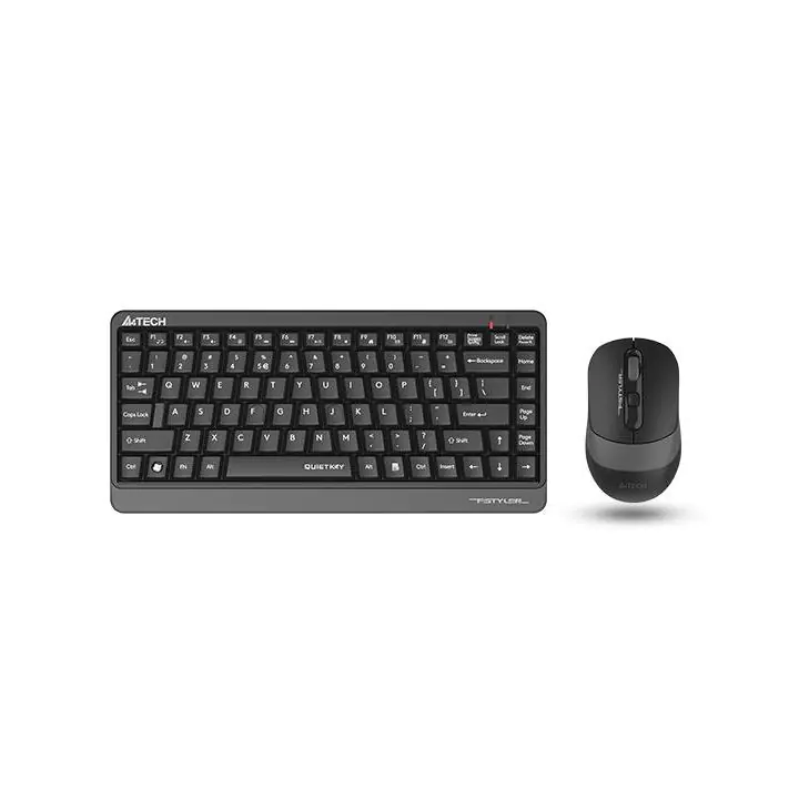 Комплект клавиатура и мишка A4TECH Fstyler FGS1110Q, Безжичен, Сива, (35937745)