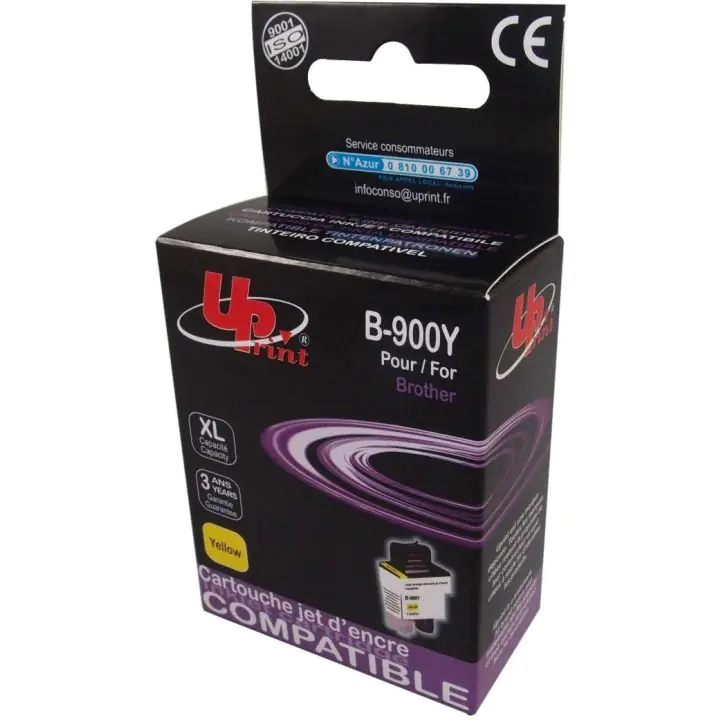 Мастилница UPRINT LC900, BROTHER, Yellow, (35932426)