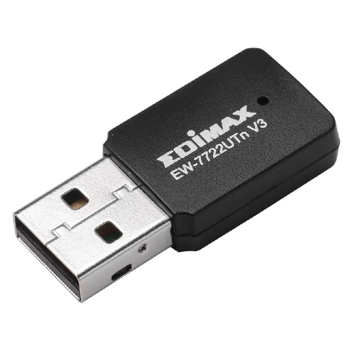 Безжичен мини адаптер EDIMAX EW-7722UTN V3, USB, Realtek, 2.4Ghz, 802.11n/g/b, (35932897)