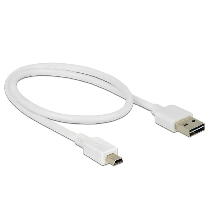 Кабел DeLock EASY, USB 2.0 Type-A мъжко > USB 2.0 Type Mini-B мъжко 0.5 m, (35937624)
