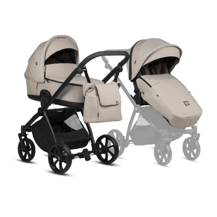 Tutis MIO 3+ бебешка количка 2в1 611 Moon rock, (35943957)