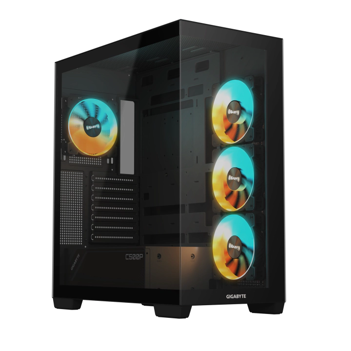 Кутия Gigabyte C500 PANORAMIC Stealth Black - Mid-Tower, (35938490)