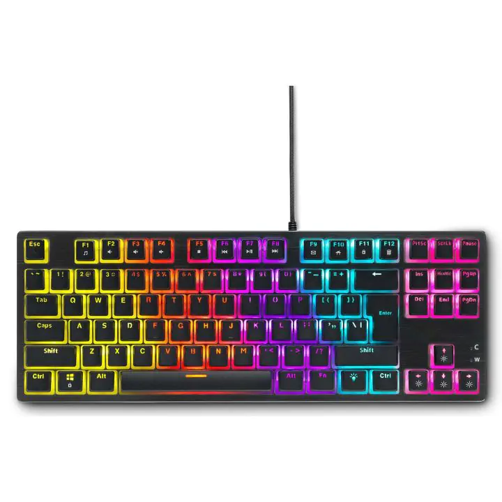Геймърска механична клавиатура Spartan Gear Lochos 2 RGB TKL, Черна, (35937853)