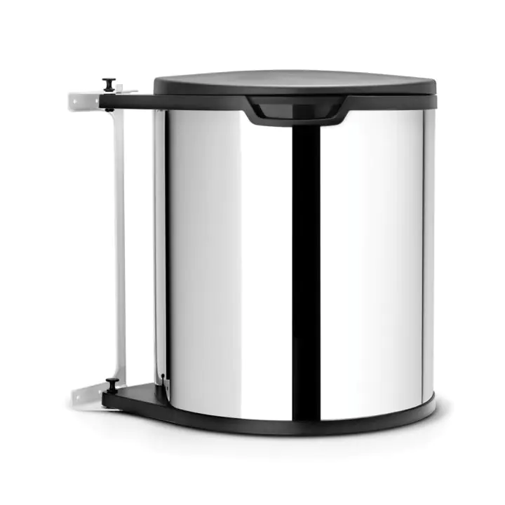 Кош за смет за вграждане Brabantia Built-In 15L, Brilliant Steel, (35940787)