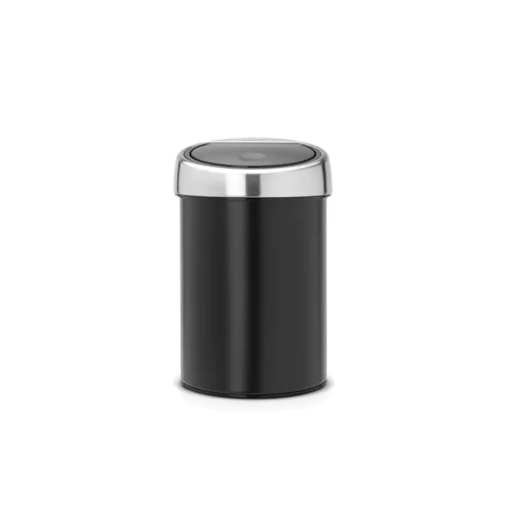 Кош за смет Brabantia Touch Bin 3L, Matt Black, (35945071)