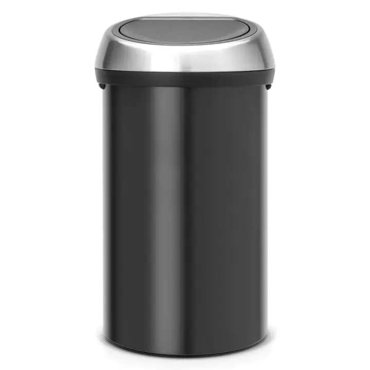 Кош за смет Brabantia Touch Bin 60L, Matt Black, FPP капак, (35944232)