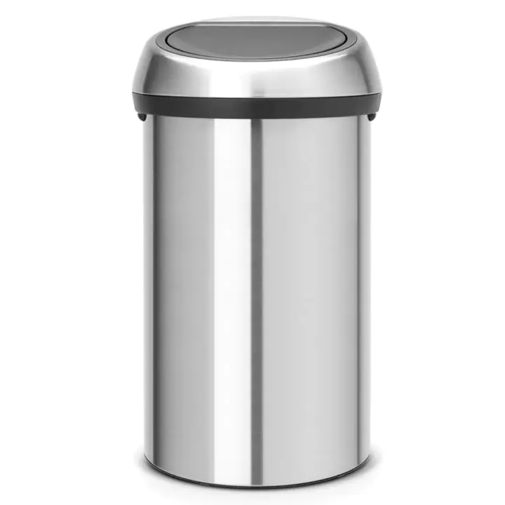 Кош за смет Brabantia Touch Bin 60L, Matt Steel Fingerprint Proof, (35941009)