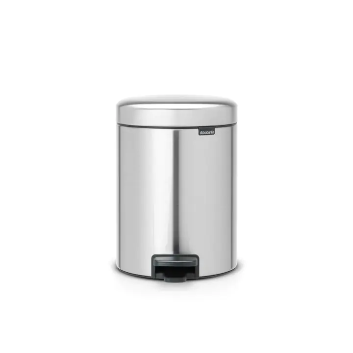 Кош за смет с педал Brabantia NewIcon 5L, Matt Steel Fingerprint Proof, (35944238)