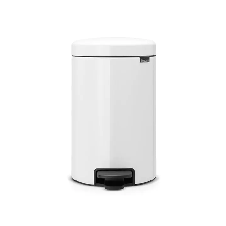 Кош за смет с педал Brabantia NewIcon 12L, White, метална кофа, (35941084)