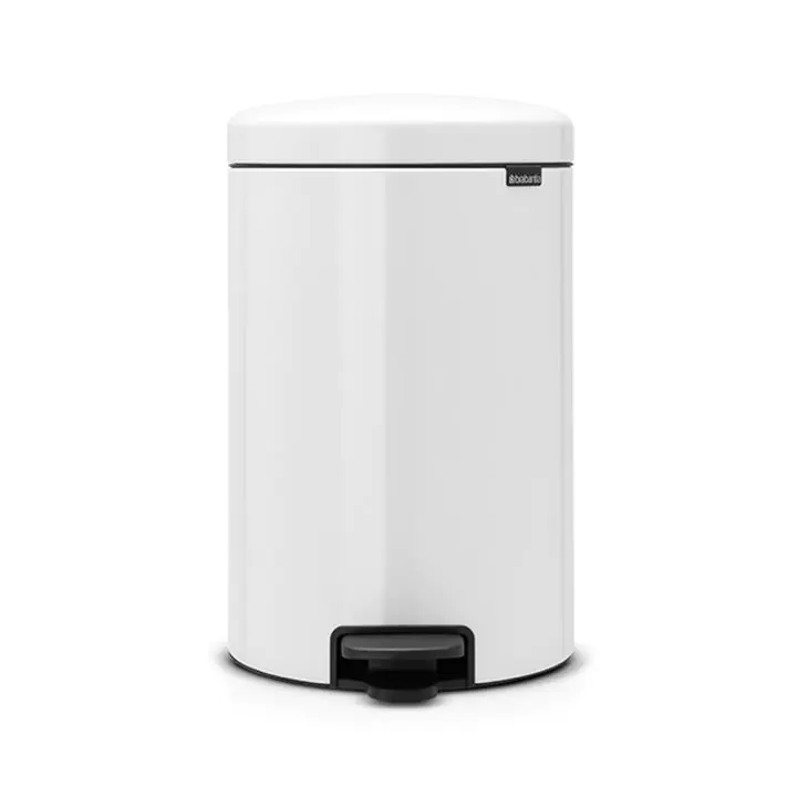 Кош за смет с педал Brabantia NewIcon 20L, White, метална кофа, (35941092)