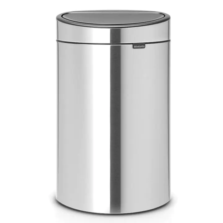 Кош за смет Brabantia Touch Bin New 40L, Matt Steel Fingerprint Proof, (35946731)