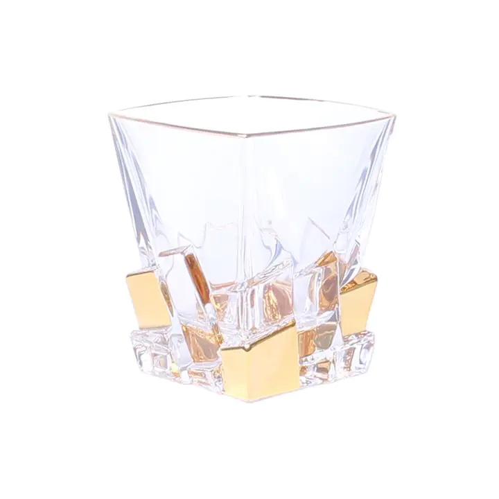 Чаша за уиски Bohemia 1845 Crack Gold 310ml, 6 броя, (35946734)