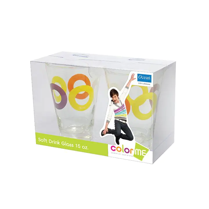 Чаша за вода Ocean Color Me 3B16115 02G0004 435ml, 2 броя, (35941222)