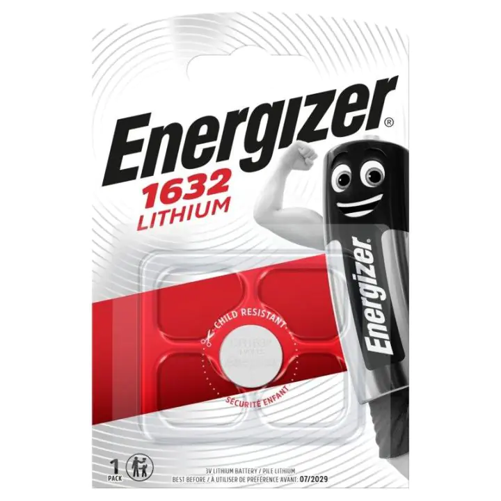 Батерия литиева CR1632 3V ENERGIZER, 1 бр. блистер /цена за 1 бр./, (35936472)