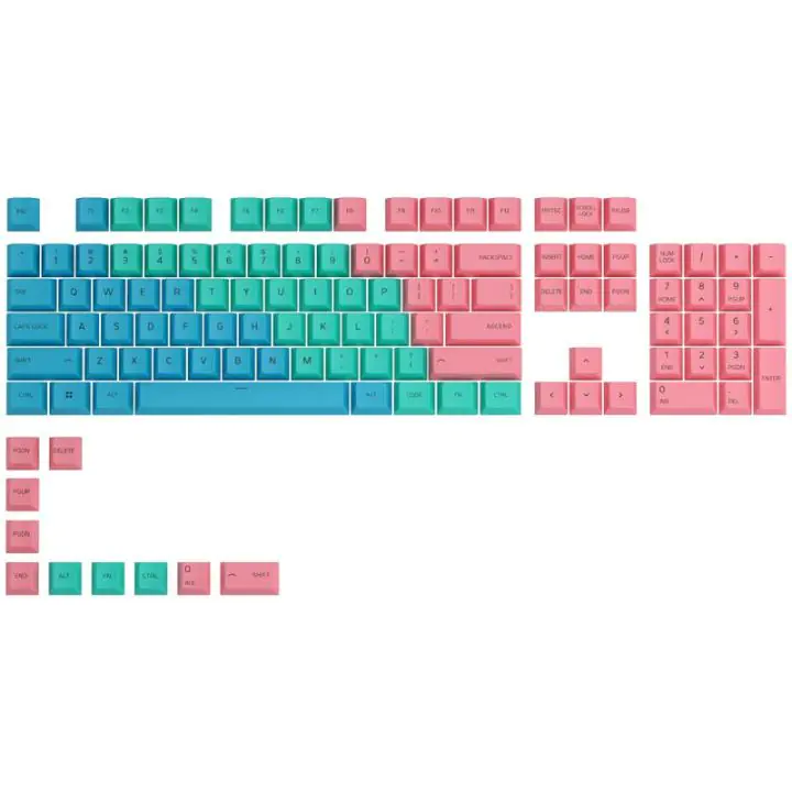 Капачки за механична клавиатура Glorious GPBT Doubleshot 114-Keycap Pastel US-Layout, (35934755)