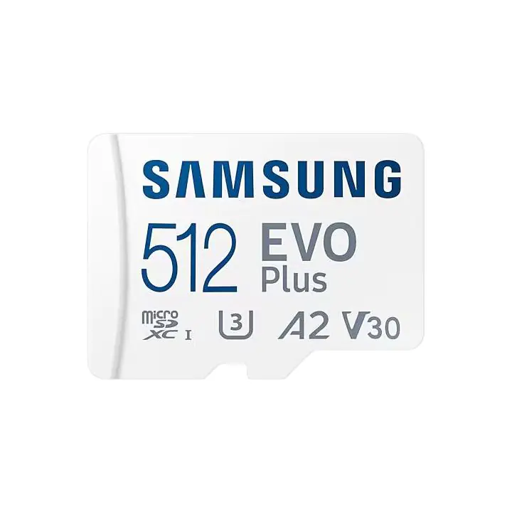Карта памет Samsung EVO Plus, microSDXC, UHS-I, 512GB, Адаптер, (35938409)