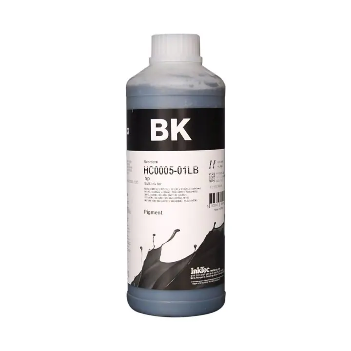 Бутилка с мастило INKTEC за HP и Samsung, H05,C6656,C8727, C9351, 1000 ml, Черен, (35932889)