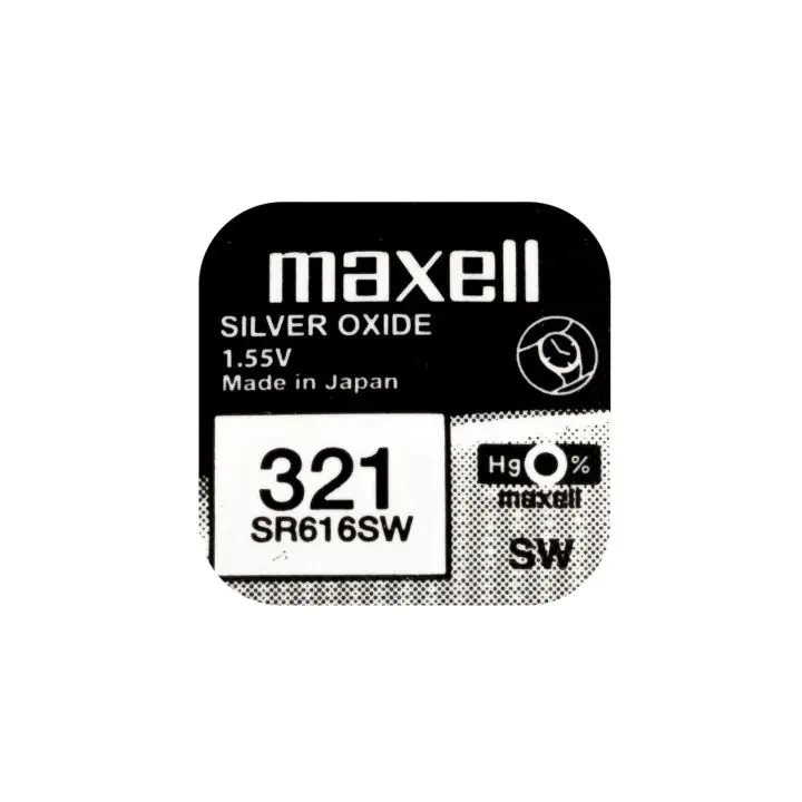 Бутонна батерия сребърна MAXELL SR616 SW /321/ 1.55V, (35932599)