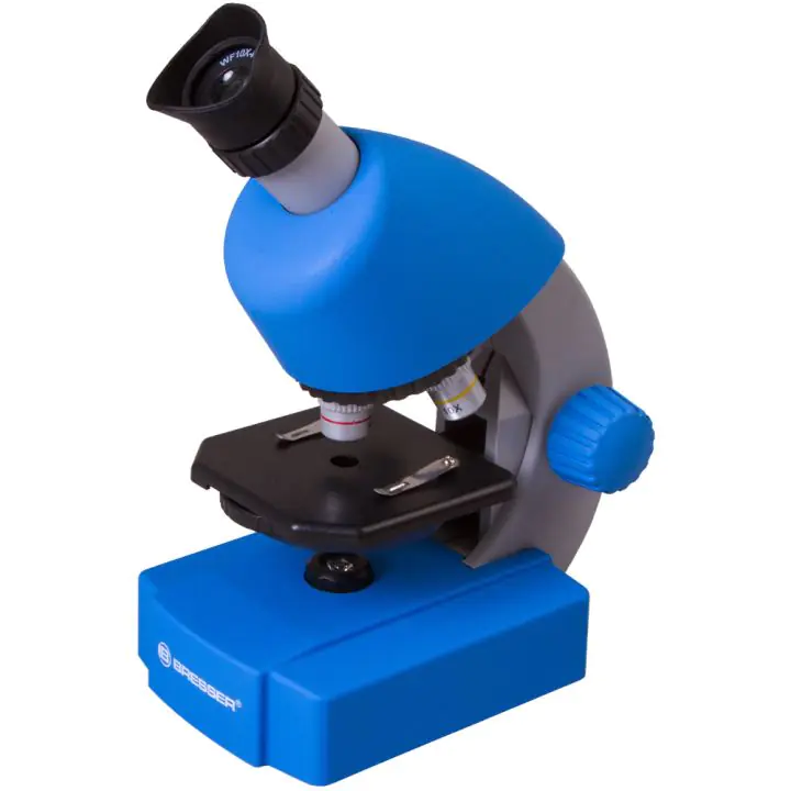 Bresser Junior 40–640x Microscope, blue