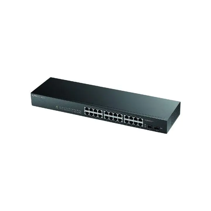 Суич ZYXEL GS1900-24, 24 портов управляем, Gigabit, Монтаж в шкаф, (35932387)