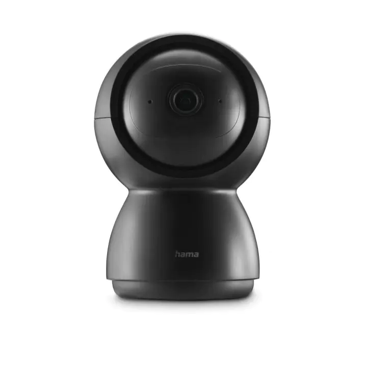 HAMA WiFi камера 1080p, за закрити помещения, въртяща се, сензор за движение, черна, (35938580)