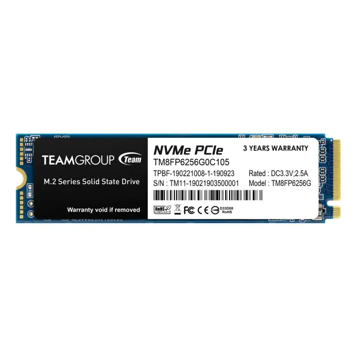 SSD Team Group MP33, M.2 2280 256GB PCI-e 3.0 x4 NVMe, (35933661)