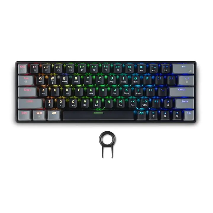 Геймърска безжична клавиатура Spartan Gear Pegasus 2 RGB Black/Grey, (35937854)
