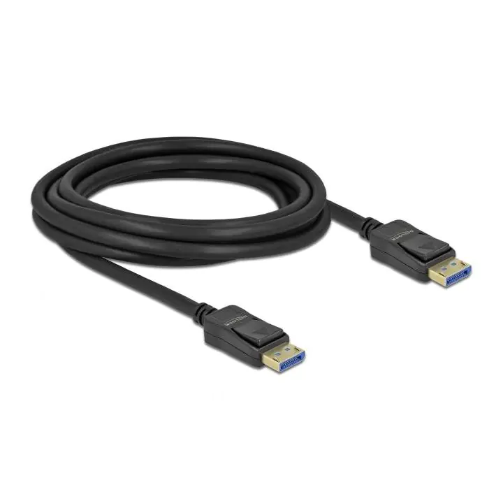 Кабел Delock DisplayPort 2.0 мъжко - DisplayPort 2.0 мъжко, 3.0м, 54 Gb/s, Черен, (35935386)