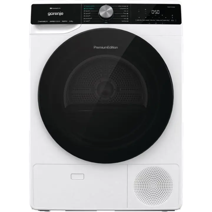 Сушилня GORENJE DNS93, Капацитет 9 кг, Wi-Fi, 15 Програми, Бял, (20801)