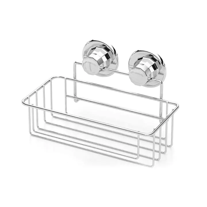 Етажерка за баня на едно ниво TEKNO TEL TR DM 254, 25х15х15 см, Вакуум, Сребрист, (18592)