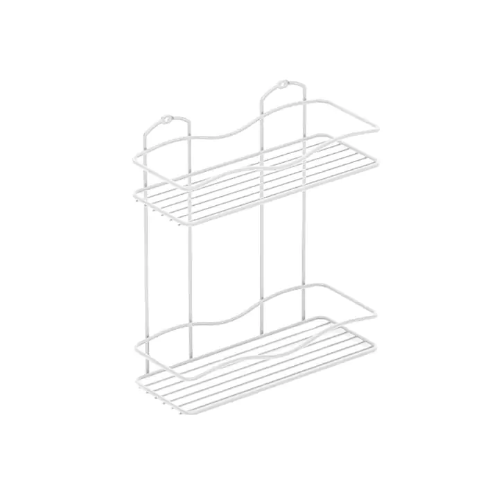 Поставка за баня TEKNO TEL BK-012W 2 нива бяло, (18586)