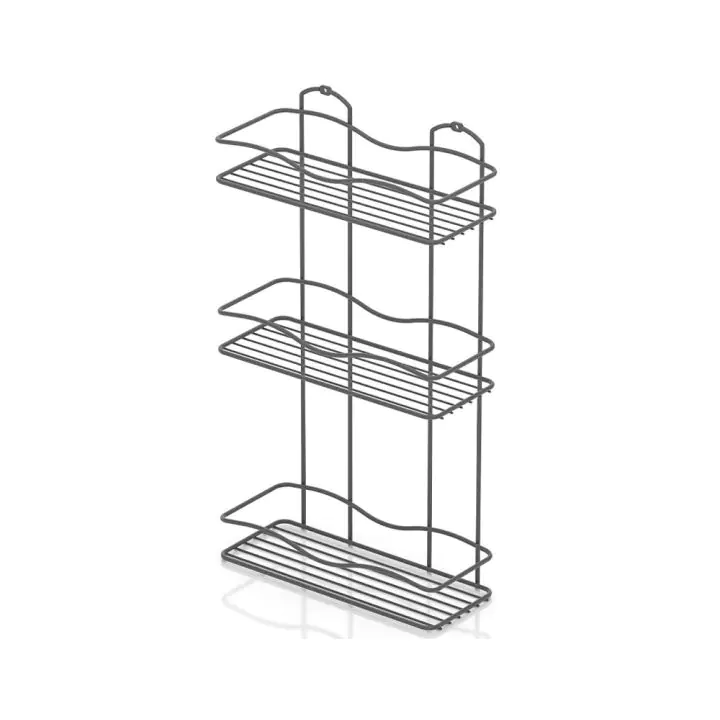 Поставка за баня TEKNO TEL BK-013B 3 нива черно, (18582)