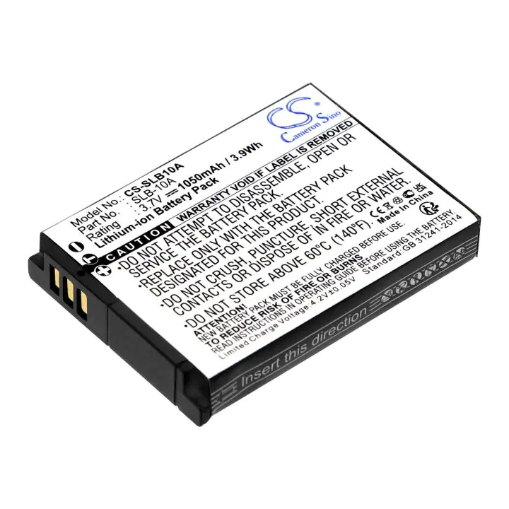 Батерия за фотоапарат SAMSUNG SLB10A LiIon 3.7V 1050mAh, Cameron Sino, (35934408)