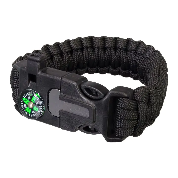 Черна гривна с кремъчна запалка Levenhuk LabZZ FL5, (79668)