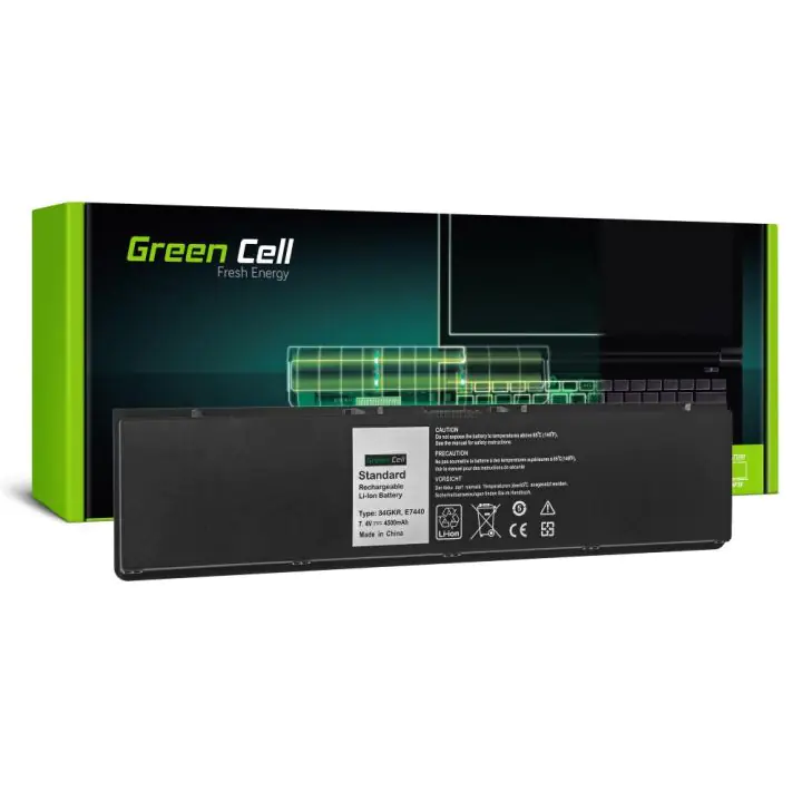 Батерия за лаптоп DELL Latitude E7440 E7450 34GKR 3RNFD PFXCR 7,2V 4500mAh GREEN CELL, (35939663)