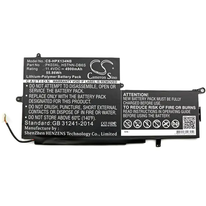 Батерия за лаптоп HP HSTNN-DB6S PK03XL for Spectre Pro X360, 11,4V 4900mAh CAMERON SINO, (35939764)