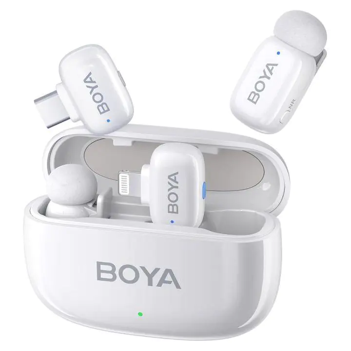 Безжична микрофонна система BOYA Mini за USB-C и DI - Бели, (35938963)