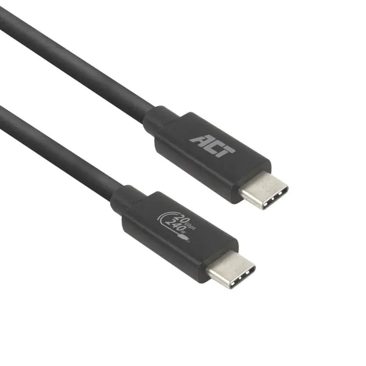 ACT Кабел USB-C - USB-C, 2 м / USB4, 20Gbps, 240W, сертифициран USB-IF, (35939731)