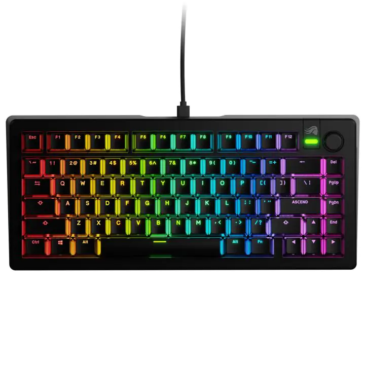 Геймърска механична клавиатура Glorious GMMK 3 75% Black - Fox Linear Switches, (35938591)