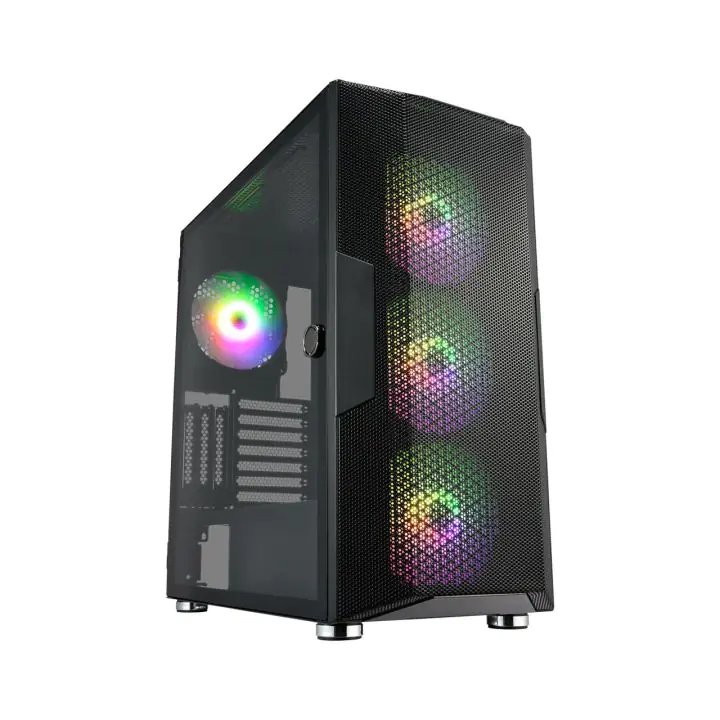 Кутия FSP CUT592 Black ARGB TG, E-ATX Full - Tower, (35936375)